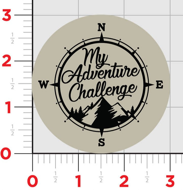 My Adventure Challenge Sticker 3"