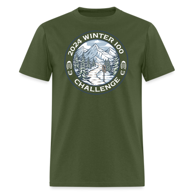 Winter 100  Challenge Registration - military green