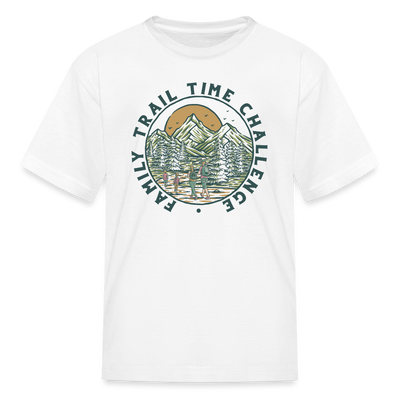 Family Trail Time Challenge - Kids' T-Shirt - white